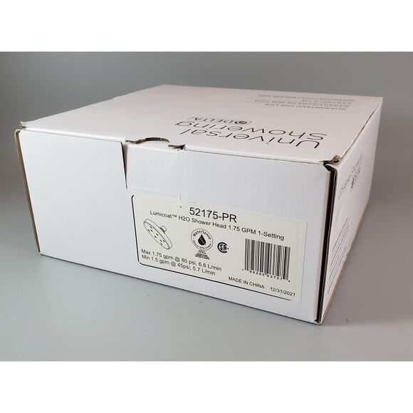 Delta 52175-PR Universal 1.75 GPM Single Function Metal Raincan Shower Head NEW - Picture 5 of 5